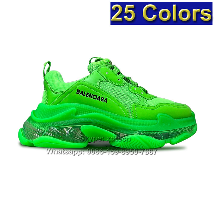 Balenciaga Running Shoes Transparent Sole Sport Shoes
